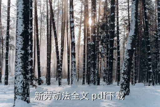 最新勞動合同法電子書下載，在哪里可以下載新勞動合同法全文
