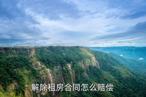 解除租房合同怎么賠償