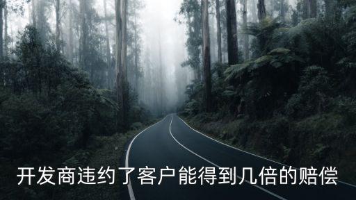開發(fā)商違約了客戶能得到幾倍的賠償