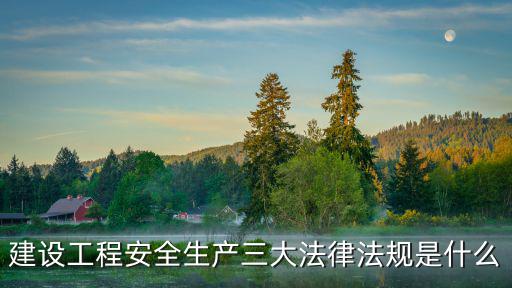 建設(shè)工程安全生產(chǎn)三大法律法規(guī)是什么
