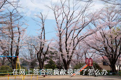 網(wǎng)上貸款被騙簽了合同怎么辦，被假網(wǎng)貸騙簽合同怎么辦