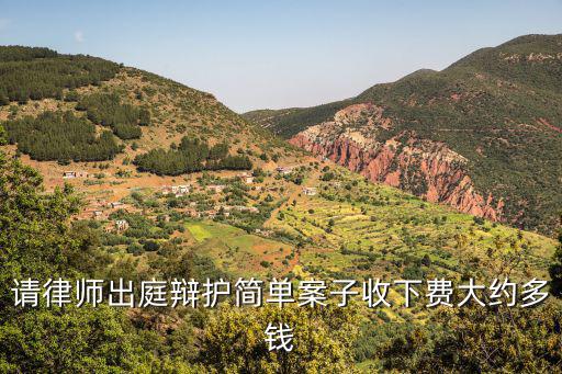 請(qǐng)律師出庭辯護(hù)簡(jiǎn)單案子收下費(fèi)大約多錢(qián)
