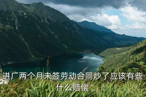 進(jìn)廠兩個(gè)月未簽勞動(dòng)合同炒了應(yīng)該有些什么賠償