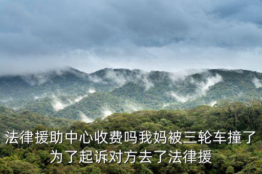 法律援助中心收費嗎我媽被三輪車撞了為了起訴對方去了法律援