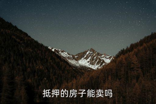 抵押的房子能賣(mài)嗎