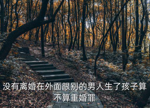 沒(méi)有離婚在外面跟別的男人生了孩子算不算重婚罪