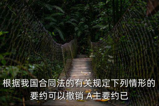 根據(jù)合同法的規(guī)定下列，根據(jù)我國合同法的規(guī)定下列哪項合同是可撤銷合同