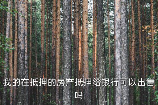 抵押給銀行的房子能賣嗎，抵押給銀行的房子可以過戶嗎