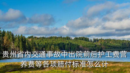 貴州省內(nèi)交通事故中出院前后護(hù)工費(fèi)營(yíng)養(yǎng)費(fèi)等各項(xiàng)賠付標(biāo)準(zhǔn)怎么計(jì)