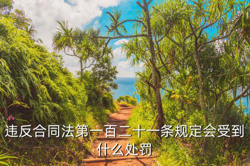 違反合同法第一百二十一條規(guī)定會受到什么處罰