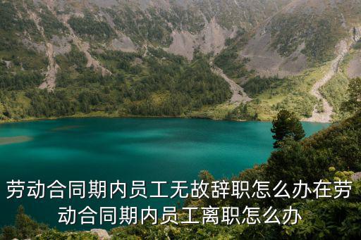 勞動合同期內(nèi)員工無故辭職怎么辦在勞動合同期內(nèi)員工離職怎么辦