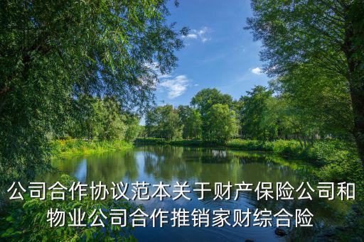 物業(yè)合同模板財(cái)務(wù)，公司合作協(xié)議范本關(guān)于財(cái)產(chǎn)保險(xiǎn)公司和物業(yè)公司合作推銷(xiāo)家財(cái)綜合險(xiǎn)