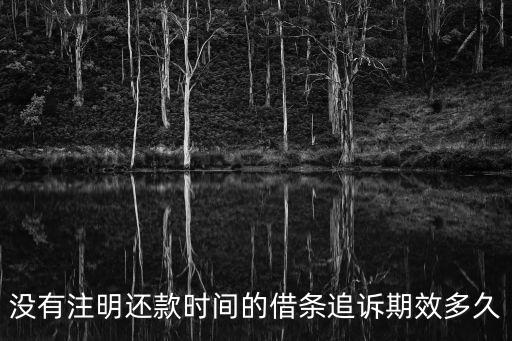 無借條的借款追訴時效是幾年，借款并銀行流水賬訴訟無借條時效多少年