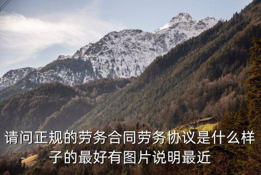 正規(guī)勞務(wù)合同范本圖片高清，勞務(wù)協(xié)議書