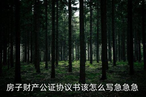 公證財(cái)產(chǎn)協(xié)議書怎樣寫，財(cái)產(chǎn)公證協(xié)議書怎么寫
