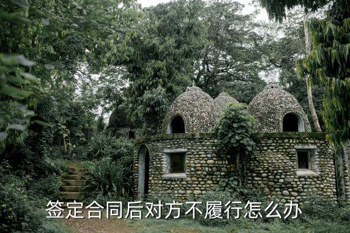 乙方不履行合同怎么辦理，簽定合同后對(duì)方不履行怎么辦