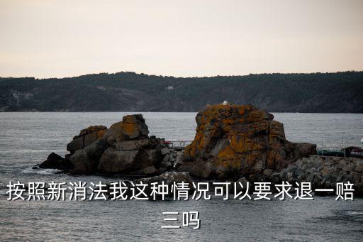 按照新消法我這種情況可以要求退一賠三嗎