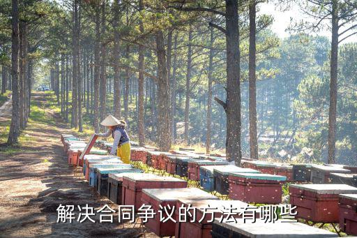解決合同爭(zhēng)議的方法有哪些
