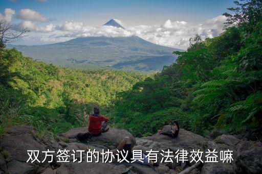 兩方協(xié)議是否具有法律效力，兩方協(xié)議具有法律效力嗎