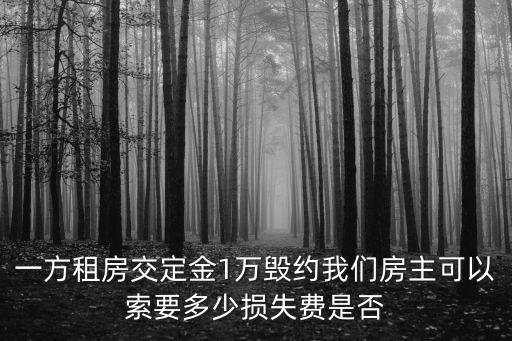 付了一萬定金對方違約怎么算，已經簽訂了車輛購銷合同違約怎么算交了10000定金