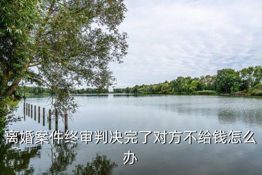 離婚案件終審判決完了對方不給錢怎么辦