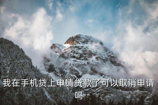 聯系倍好付客服能取消貸款嗎，我在手機貸上申請貸款了可以取消申請嗎