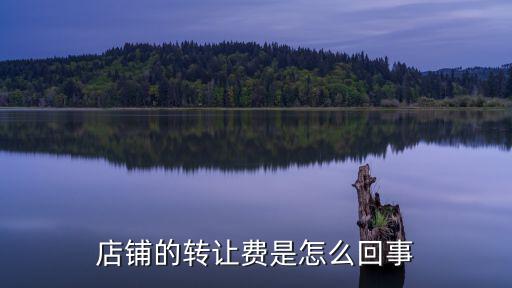 鋪子轉(zhuǎn)讓費是什么意思，店鋪的轉(zhuǎn)讓費是什么意思
