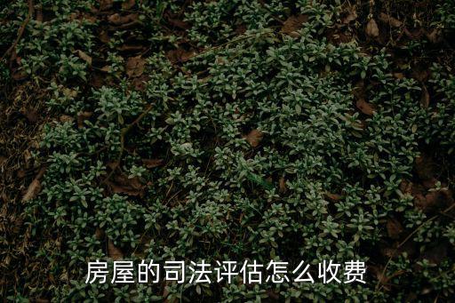 房屋的司法評(píng)估怎么收費(fèi)
