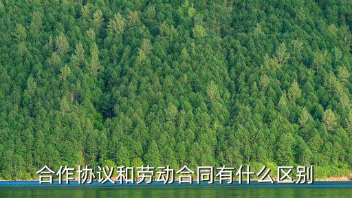 合作協(xié)議和勞動合同有什么區(qū)別，兼職勞動合同和合作協(xié)議書的區(qū)別