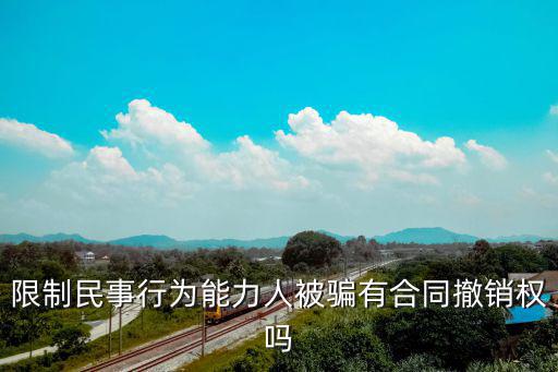 限制民事行為能力人被騙有合同撤銷(xiāo)權(quán)嗎