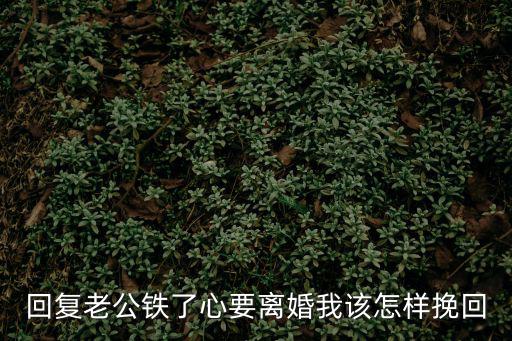 老公鐵了心要離婚還能挽回嗎，老公鐵了心要離婚還能挽回嗎