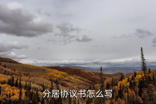 分居協(xié)議書(shū)2022標(biāo)準(zhǔn)版怎么寫(xiě)，分居協(xié)議書(shū)范文2011