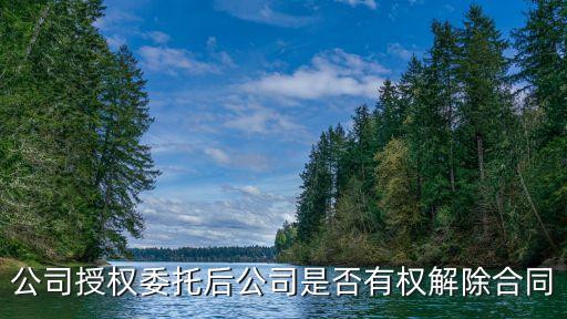 代理合同解除權(quán)法律規(guī)定，公司授權(quán)委托后公司是否有權(quán)解除合同