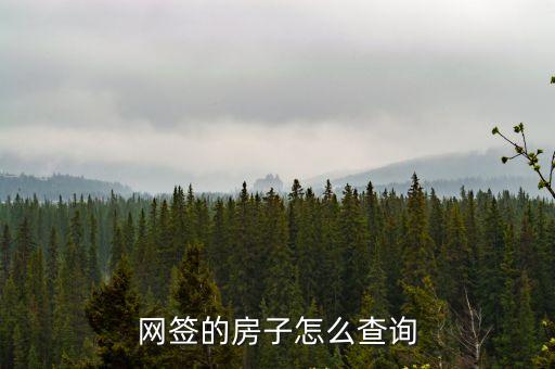 商品房網(wǎng)簽合同查詢，購房網(wǎng)簽如何查詢