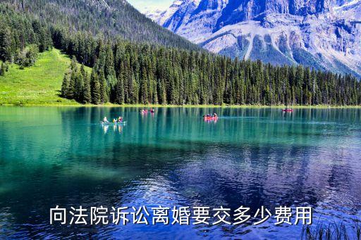向法院訴訟離婚要交多少費用