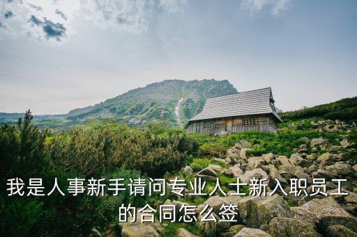我是人事新手請(qǐng)問(wèn)專業(yè)人士新入職員工的合同怎么簽