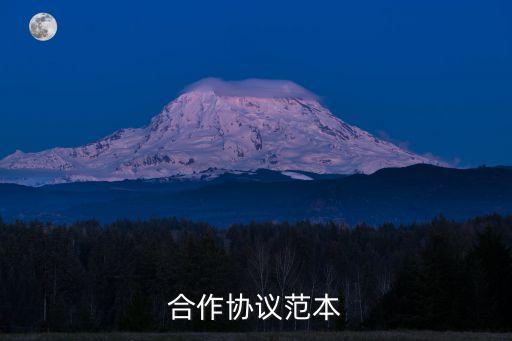 合作協(xié)議范本