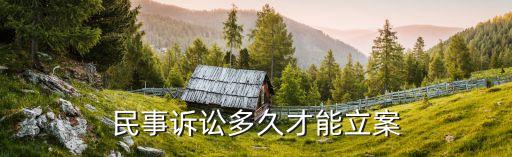 民事糾紛起訴流程大概多久立案，民事糾紛的法定立案時(shí)間是幾天