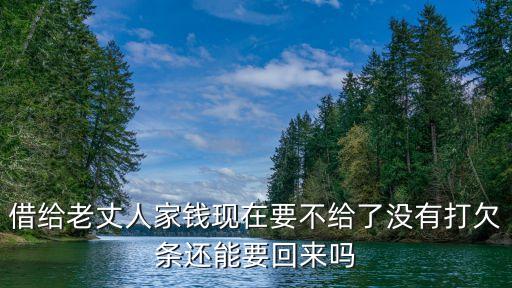 子女借給父母的錢(qián)沒(méi)借條，成家兒女借父母錢(qián)沒(méi)打借條現(xiàn)兒女要離婚屬于共同債務(wù)嗎一