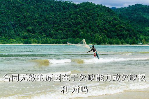 采購合同無效的原因，合同無效的原因在于欠缺能力或欠缺權(quán)利 對(duì)嗎