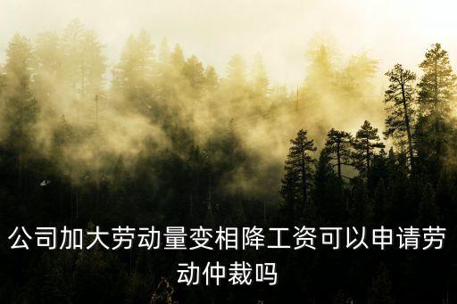 公司降薪可以申請勞動仲裁嗎，公司調(diào)崗降薪逼迫我辭職我可以申請勞動仲裁嗎