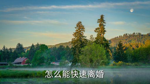 怎樣起訴離婚最快，怎樣辦離婚最快