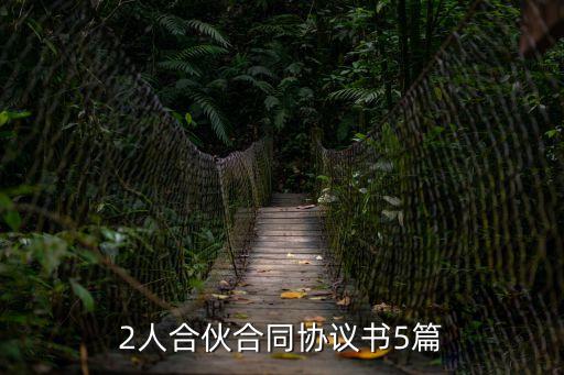 2人合伙合同協(xié)議書5篇