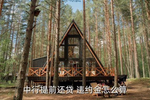 銀行貸款提前還款違約金怎么算，提前還貸違約金怎么算的