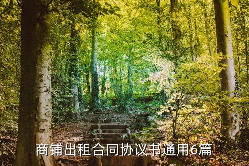 商鋪出租合同協(xié)議書通用6篇