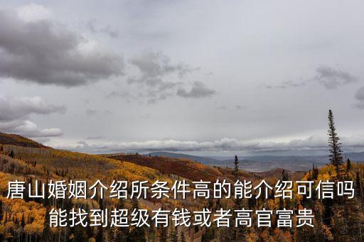 唐山市婚姻介紹所，想上婚介試試大家知道哪家不錯(cuò)嗎