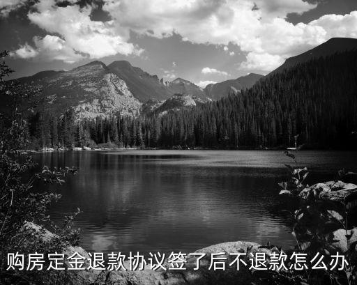 購房定金退款協(xié)議簽了后不退款怎么辦