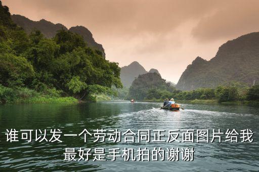 誰可以發(fā)一個勞動合同正反面圖片給我最好是手機(jī)拍的謝謝