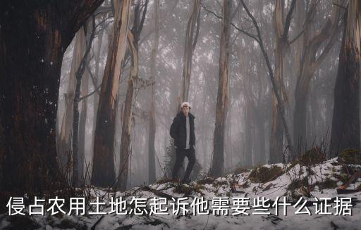 侵占農用土地怎起訴他需要些什么證據(jù)