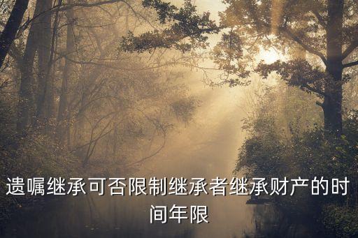 遺囑繼承可否限制繼承者繼承財(cái)產(chǎn)的時(shí)間年限